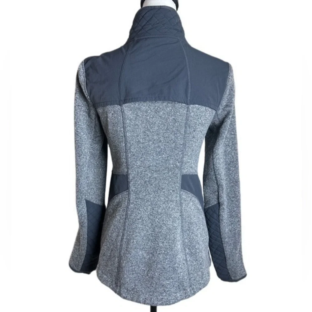 Athleta Truckee Grey & Grey Heathered Jacket‎